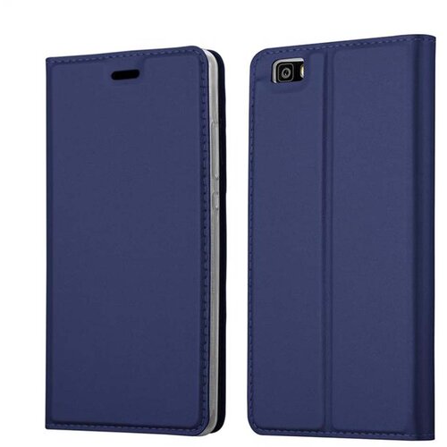 Cadorabo Ohi&scaron;je, združljivo z Huawei P8 LITE 2015 v klasična temno modra - Za&scaron;čitni ovitek z magnetnim zapiranjem, stoječo funkcijo in režo za kartice, (20551764) Cene
