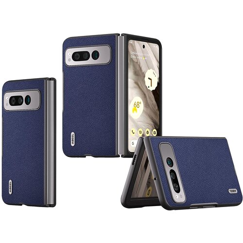 INORCO ABEEL Za Google Pixel Fold Litchi Texture Telefonska torbica iz govejega usnja, prevlečena z PC zložljivim ovitkom za telefon, (22034028) Cene