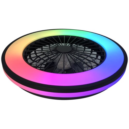 Kanlux 38034 - LED RGBW prigu&amp;scaron;iva svetiljka sa ventilatorom PLAVE 48W/230V 3000/4000/6500K + daljinski upravljač Slike