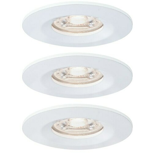 PAULMANN Set ugradbenih LED svjetiljki Nova Mini (12 W, Bijela, 3 Kom., Topla bijela) Slike