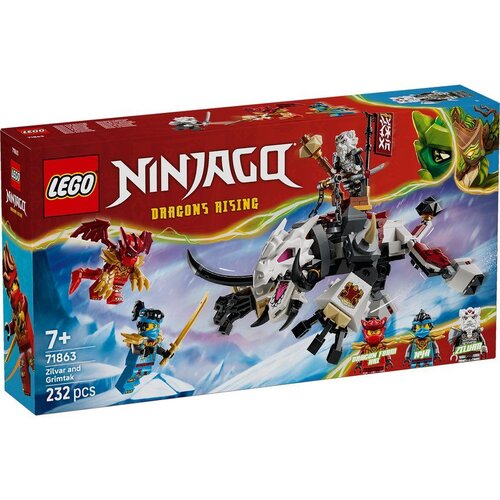 Lego NINJAGO Zilvar and Dragonian Beast Grimtak 71863 Slike
