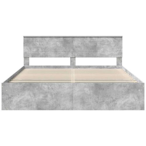  Okvir za krevet Beton 180 x 200 cm Konstruirano drvo Slike