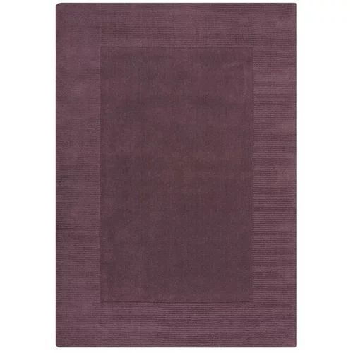 Flair Rugs Temno vijolična ročno tkana volnena preproga 160x230 cm Border –
