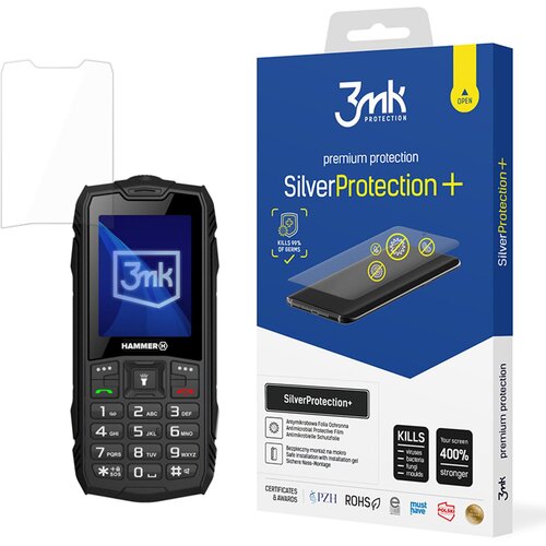3mk SILVERPROTECTION+ KALJENO STEKLO ZA MYPHONE HAMMER ROCK Z ZA&amp;Scaron;ČITO, (5000496987) Slike