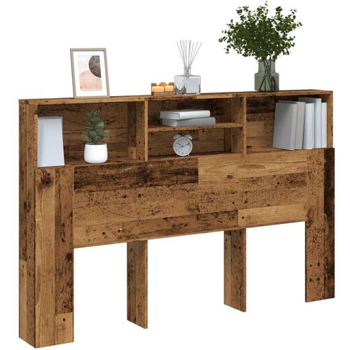 vidaXL Vzglavna omarica starinski les 160x19x103,5 cm inženirski les Cene