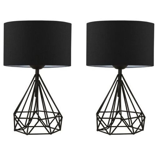 Opviq AYD-2974 Black Table Lamp Set (2 Pieces)- O&amp;Scaron;TEĆENO Slike