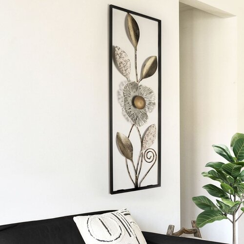 WALLXPERT Amanecer-3 Multicolor Decorative Metal Wall Accessory Cene