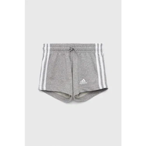 Adidas Dječje kratke hlače G 3S boja: siva, melanž, podesivi struk