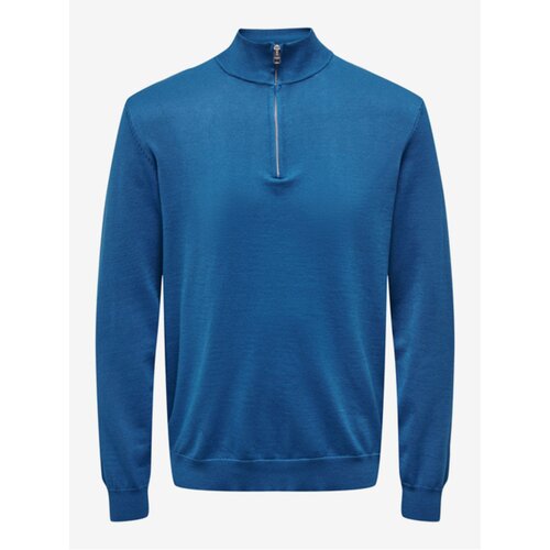 Only Blue Mens Sweater &amp;amp; SONS Wyler - Men Slike