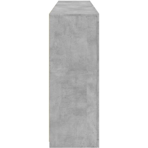 VidaXL Komoda s LED svjetlima siva boja betona 162 x 37 x 100 cm Slike