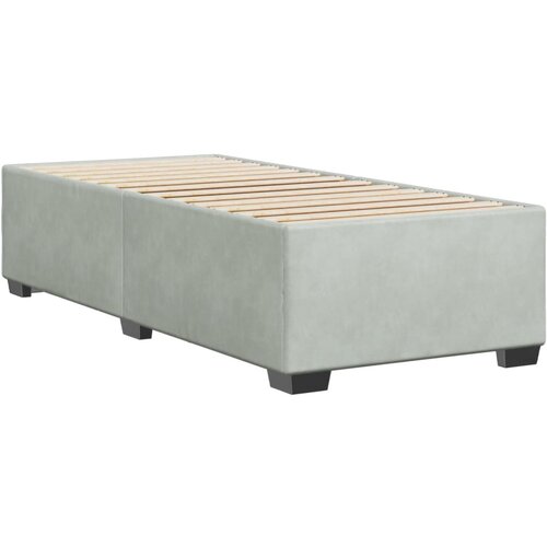 VidaXL Posteljni okvir svetlo siv 100x200 cm žamet, (21311020) Slike