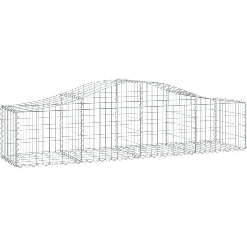  Lučne gabionske ko&amp;scaron;are 7 kom 200x50x40/60 cm pocinčano željezo Slike