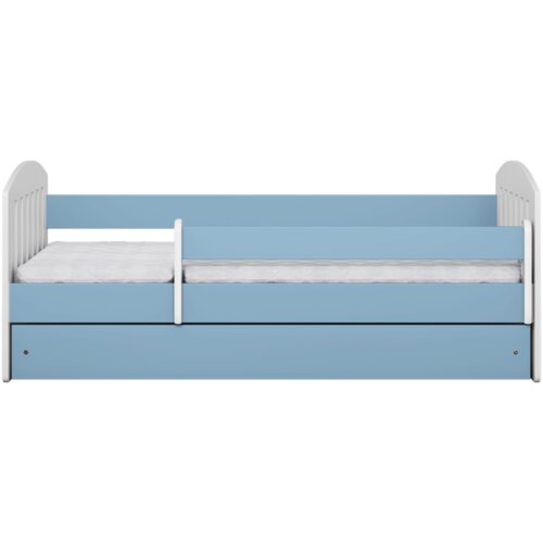 Classic Drveni dječji krevet s ladicom - plavi - 160*80cm Slike
