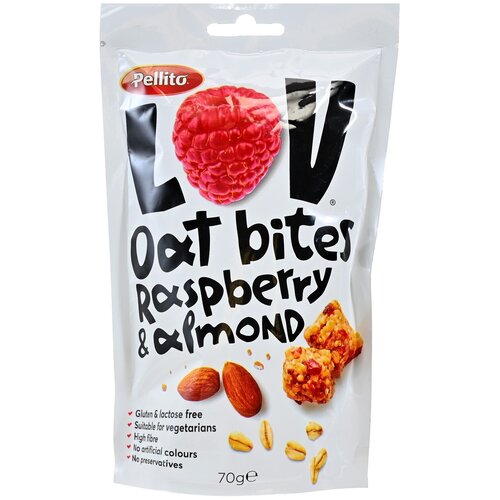  PELLITO ovseni zalogaj malina i badem 70g Slike