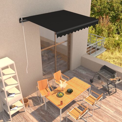 Tenda na ručno uvlačenje 300 x 250 cm antracit Cijene