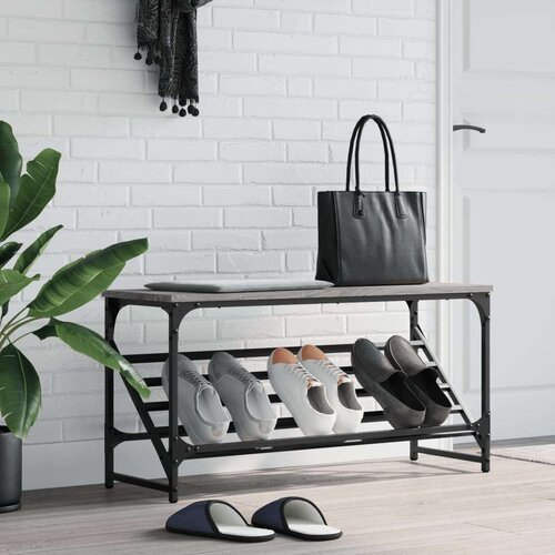VidaXL stalak za cipele boja hrasta 90 x 30 x 45 cm konstruirano drvo Slike