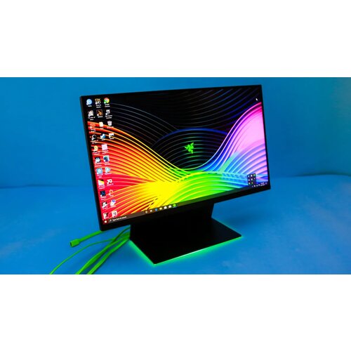 Razer Raptor Gaming 27&amp;quot; monitor, IPS, WQHD, 165HZ, 1ms, 350nit, HDR, Nvidia G-sync, DP, HDMI, USB-C, črn - - 27 Slike