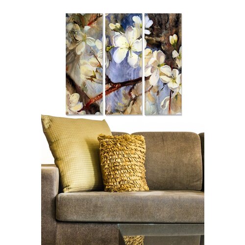 Wallity MDF100398421 multicolor decorative mdf painting (3 pieces) Slike