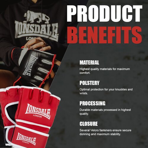 Lonsdale Artificial leather MMA sparring gloves Cijene