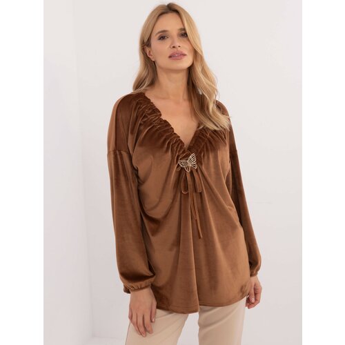 Italy Moda Blouse-DHJ-BZ-19902.49P-light brown Cijene