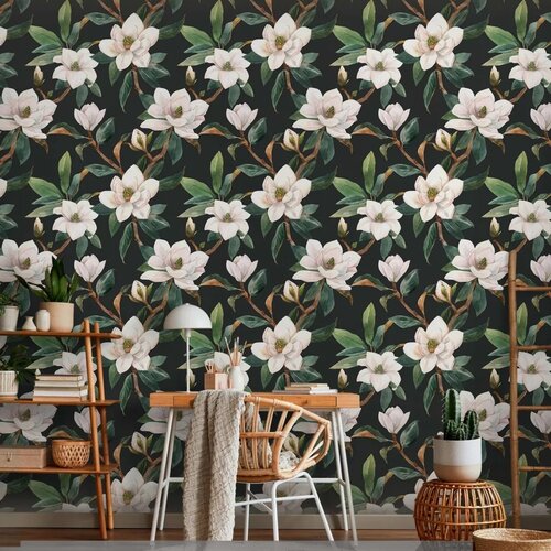  Tapeta - White Magnolias 50x1000 Slike