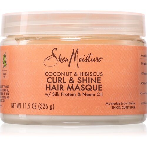Shea Moisture Coconut & Hibiscus Curl & Shine intenzivno negovalna maska za kodraste lase 326 g Cene