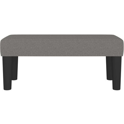  Klupa tamnosiva 70 x 30 x 30 cm od tkanine Slike