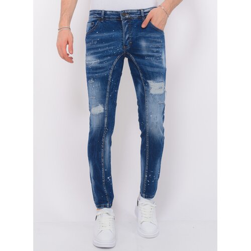 Local Fanatic Kavbojke slim 140589206 Modra Cene