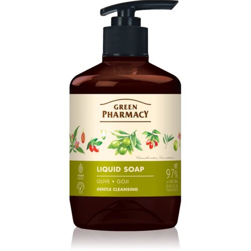 Green Pharmacy Olive &amp;amp; Goji Berry Liquid Soap tekući sapun za ruke s pumpicom 460 ml Slike