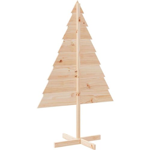 VidaXL Drveno ukrasno božićno drvce 150 cm masivno drvo Slike