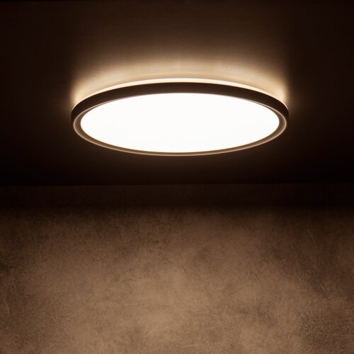 Kanlux 31513 - LED stropna svetiljka AZPO LED/11,8W/230V &amp;Oslash; 22,5 cm IP54 crna Slike