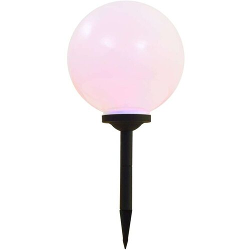 VidaXL Zunanje solarne svetilke 2 kosa LED okrogle 30 cm RGB Slike