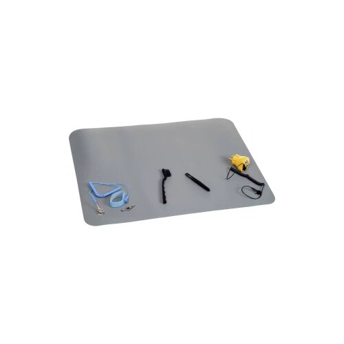 Quadrios ESD set stolnih podloga siva (D x &amp;Scaron;) 650 mm x 500 mm Slike