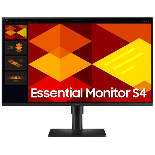 Samsung Essential S4 S40GD (2024) 24&amp;quot; LS24D406GAUXEN Full HD, 100Hz, 5ms GtG ravan IPS zaslon, integrirani zvucnici Slike