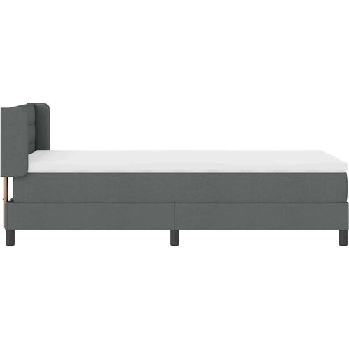  s opruga kutije Tamno siva 200 x 80 cm tkanina Slike