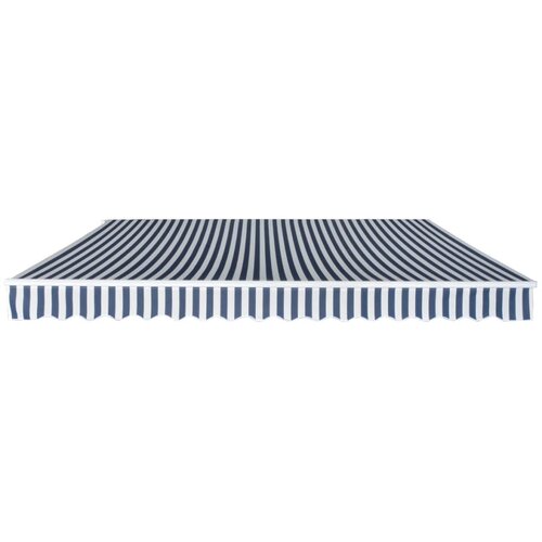 Maison Chic Ročno zložljiva tenda - Senčniki 400 cm modre in bele barve, (22038391) Slike