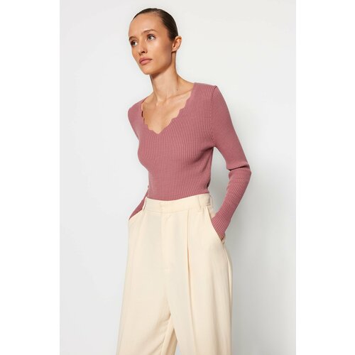 Trendyol Sweater - Pink - Fitted Cene