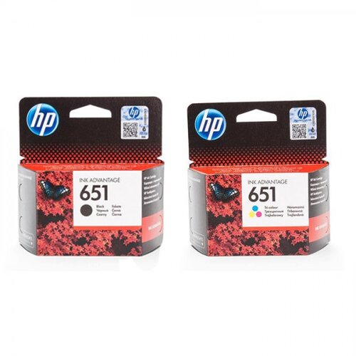 HP Komplet kartu&amp;scaron; HP 651 / Original Slike
