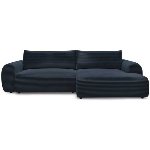 Bobochic Paris Tamno plava sklopiva kutna garnitura od samta (s desnim kutom) Lucien &amp;ndash; Slike