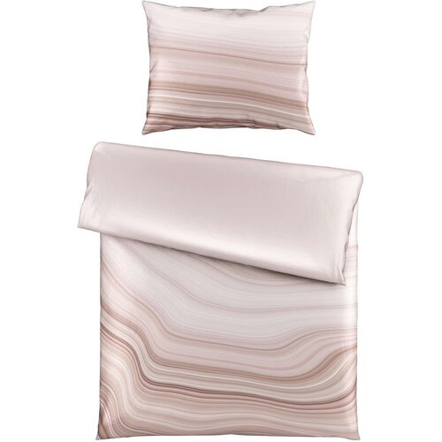 Esposa obojestranska posteljnina uni satin 140/200 cm saten sivovijolična Slike