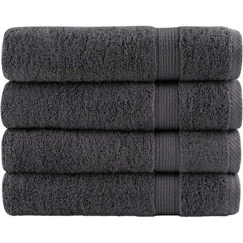 vidaXL Premium kopalne brisače 4 kos antracit 100x150 cm 600gsm bombaž Cene