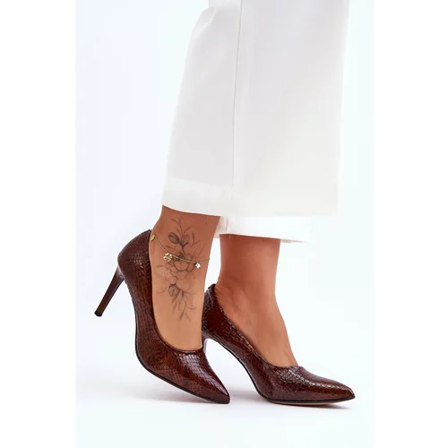 Kesi Fashion Leather Tips Lewski Shoes 2659 brown