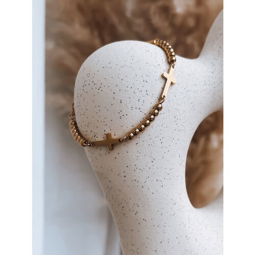DStreet Gold bracelet CROSS Slike