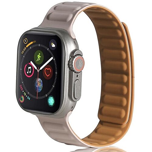 Beline MAGNETNI PAŠK ZA URO APPLE 42/44/45/49MM SIVA/KAKI, (22069398) Cene