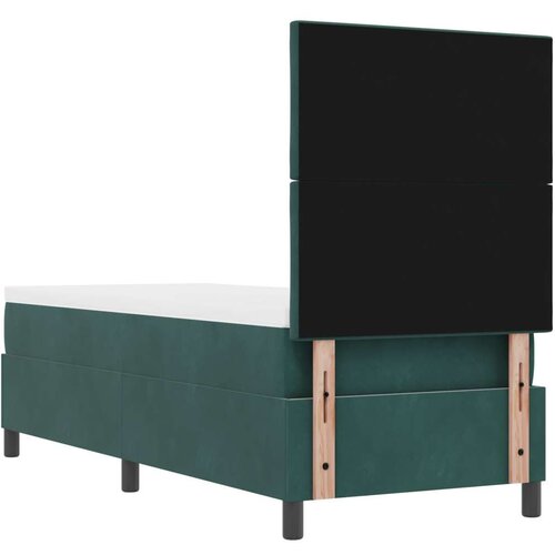 VidaXL Box Spring Krevet s Madracem Tamno Zelena 80x200 cm Bar&amp;scaron;un Slike