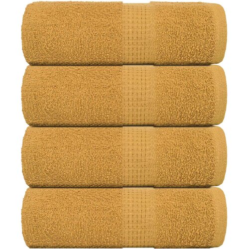 vidaXL Ručnici za pranje FROGN 4 kom zlatne 30x30 cm 360 g/m² - Zlatno 30 x 30 cm 4 Cene