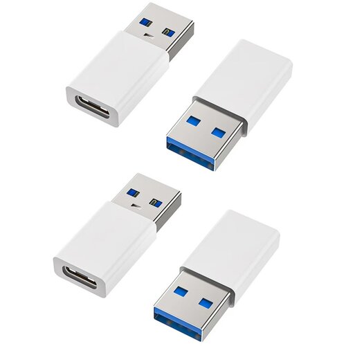 INF USB 3.0 Type-C ženski na USB-A mo&amp;scaron;ki adapter, hitro polnjenje, 5Gbps White, (5000276999) Slike