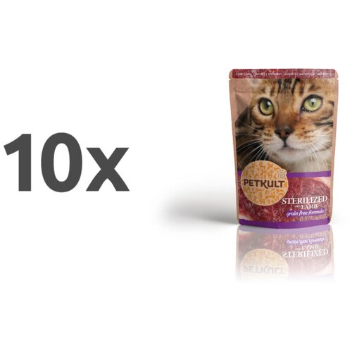 Petkult Cat Adult Sterilised - jagnjetina - 100 g 10 x 100 g Cene