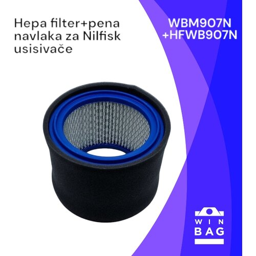  Filter+zaštitna pena navlaka za Nilfisk Alto/Aero/ATTIX usisivače Cene