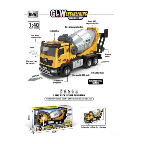 Hk Mini igračka kamion me&amp;scaron;alica 1:40 ( A087039 ) Slike